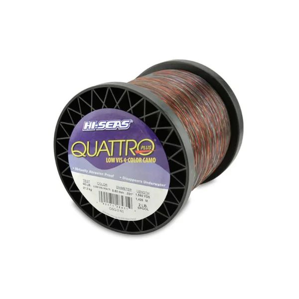 Hi-Seas Quattro Plus Low-Vis Camo Line 2 lb. Spool GSQ-2-60