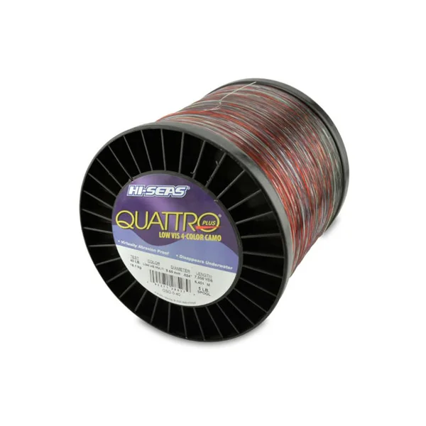 Hi-Seas Quattro Plus Low-Vis Camo Line 5 lb. Spool GSQ-5-40