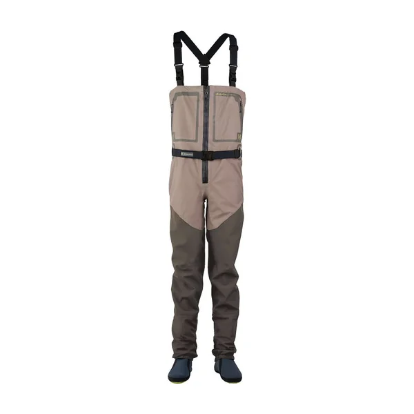 Hodgman Aesis Sonic Zip Stocking Foot Wader - Bronze/Olive - X-Large