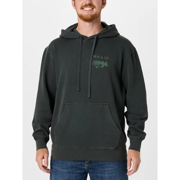 Huk & Co. Cotton Fleece Hoodie Volcanic Ash