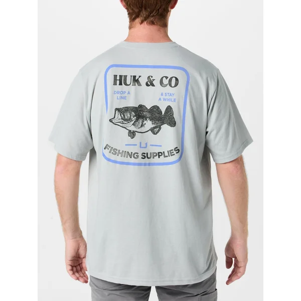 Huk & Co. Short Sleeve Shirt Harbor Mist