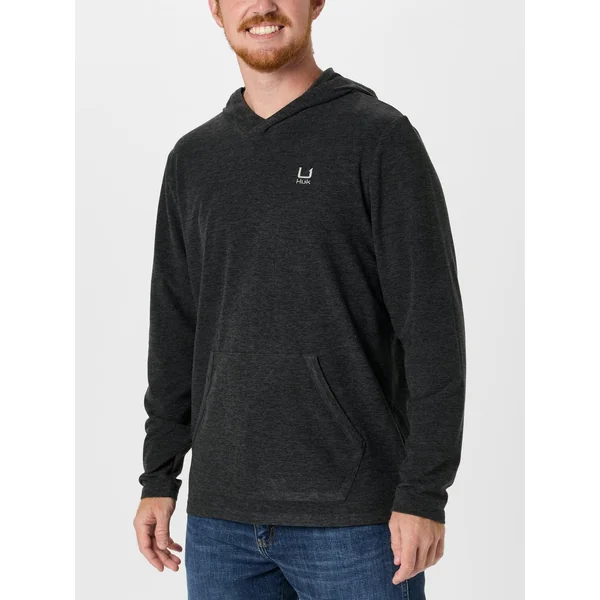Huk Leeward Lightweight Fleece Hoodie Volcanic Ash
