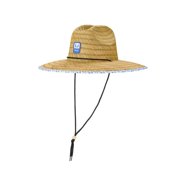 Huk Printed Straw Hat Ocean Blue