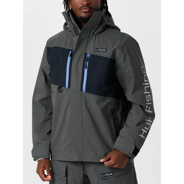 Huk Pro Series Rain Jacket Volcanic Ash