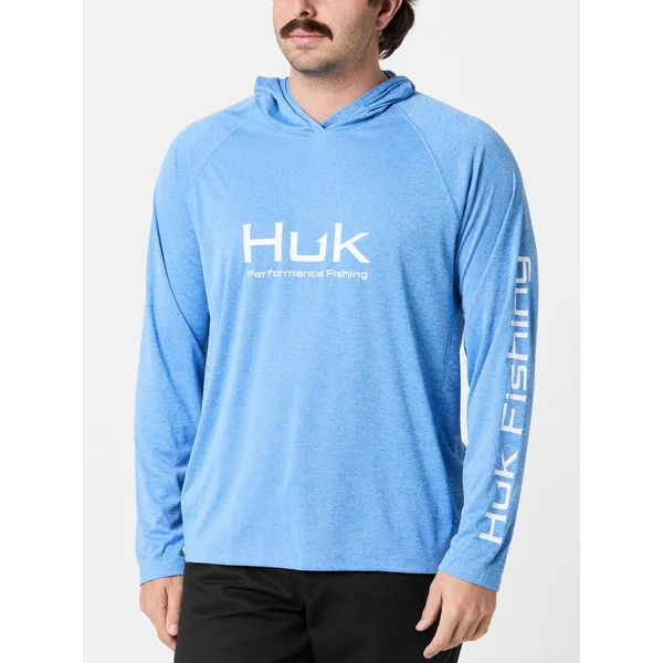 Huk Pursuit Hoodie Ocean Blue Heather