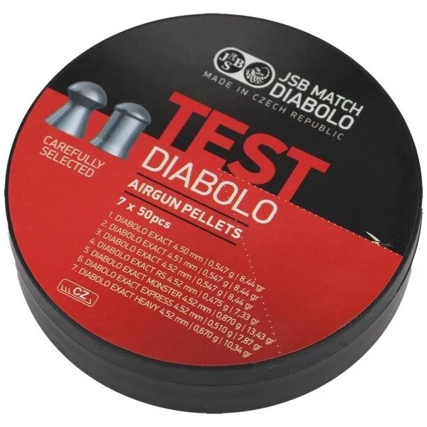 JSB Exact Test Diablo .177 Pellet Selection 7x50