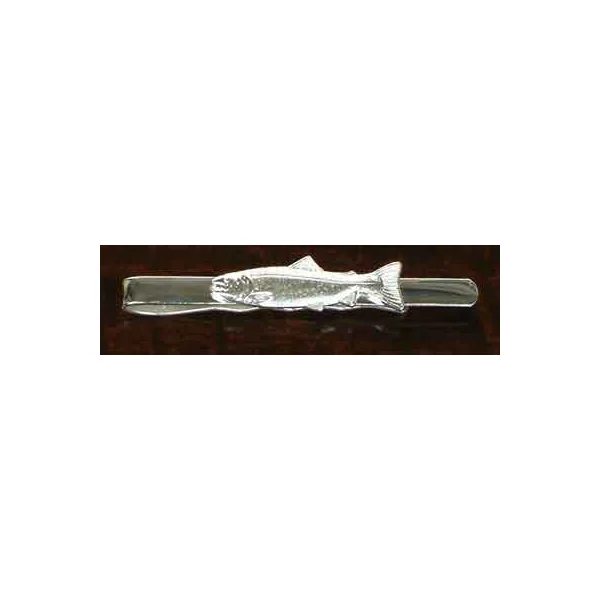 Just Fish Silver Salmon Tie Slide
