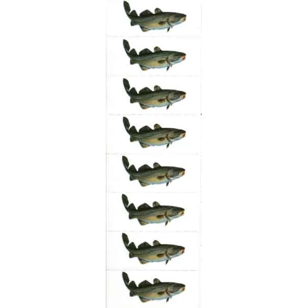 Just Fish Sticker Cod 3cm