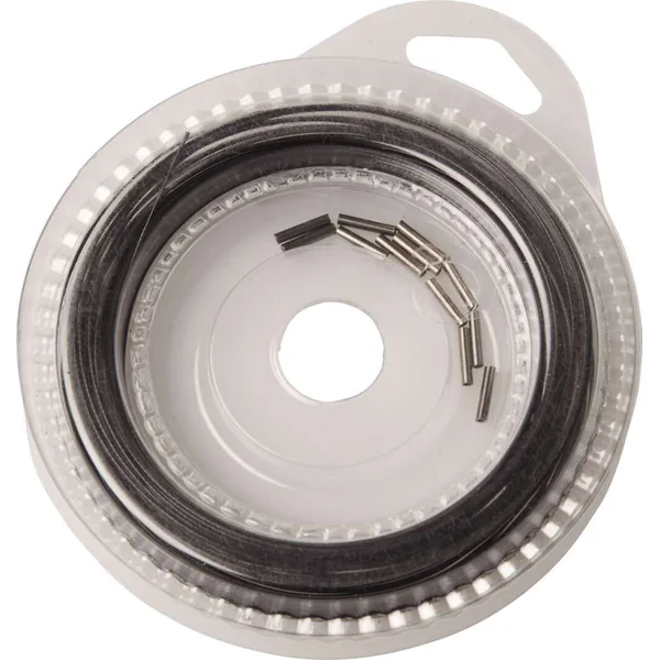 Kinetic Steel Trace & Crimps Black 10m