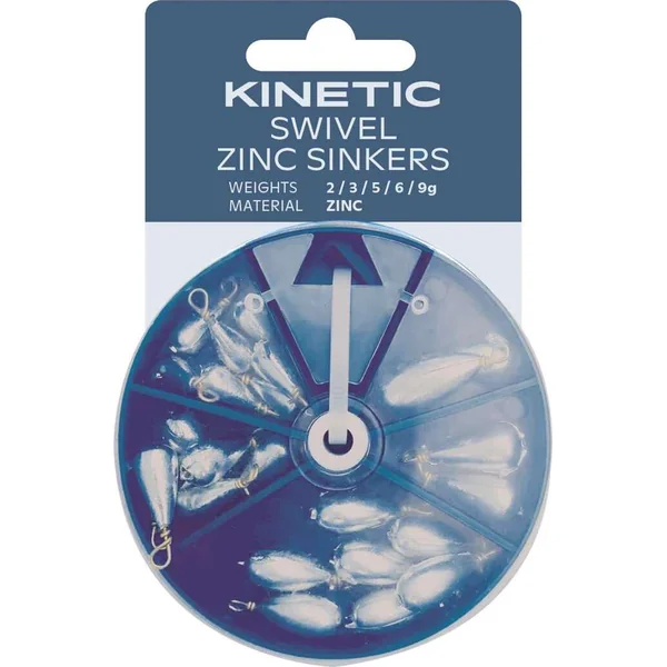 Kinetic Swivel Zinc Sinkers Assortment