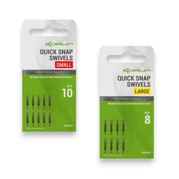 Korum Smokescreen Quick Snap Swivel