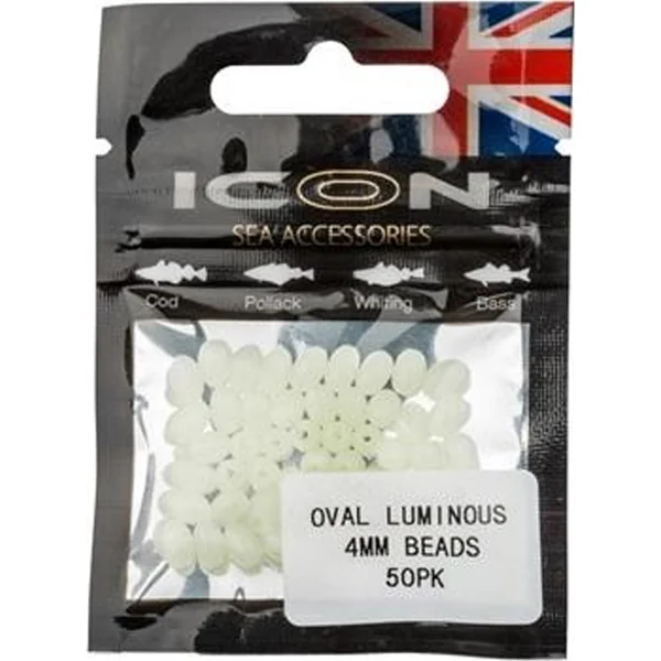 Leeda ICON Oval Luminous 4mm Beads