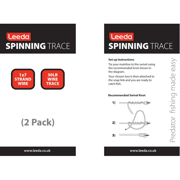 Leeda Spinning Trace 30lb 2pc