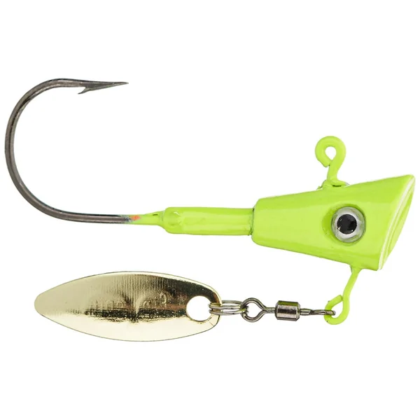 Leland's Lures Crappie Magnet Fin Spin Jig Heads 3pk