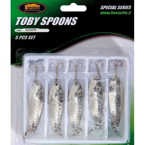 Lineaeffe 5 Assorted Dimple Silver Spoons