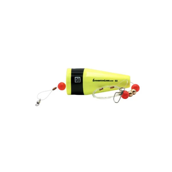 Livingston Lures Grand Slam Popper - 4in Chartreuse Black Stripe