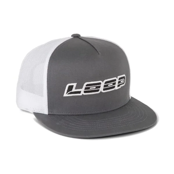 Loop Logo Meshback Flat Cap Grey/White