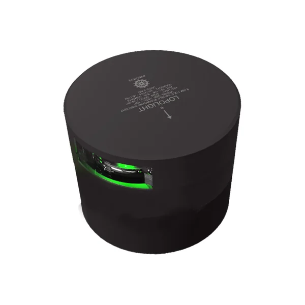 Lopolight Series 301-108 - Navigation Light - 3NM - Horizontal Mount - Green - Black Housing [301-108-B]