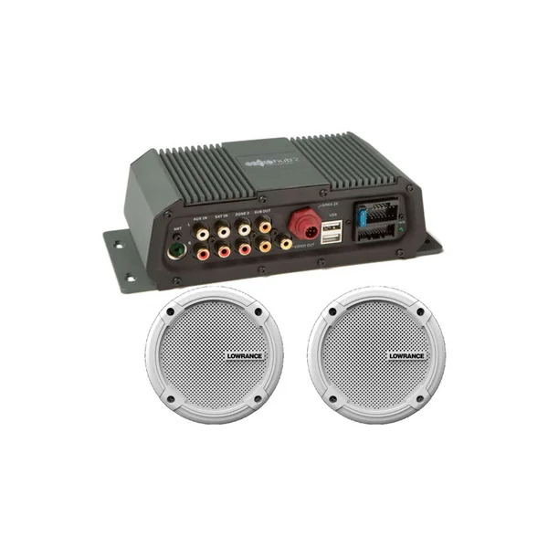 Lowrance 000-12301-001 SonicHub2 Marine Audio Server w/ 6.5in Speakers