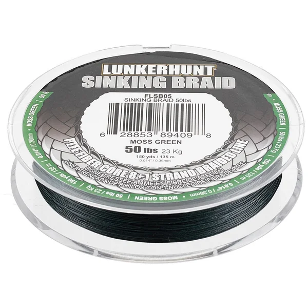 Lunkerhunt Sinking Braid Moss Green 150yd