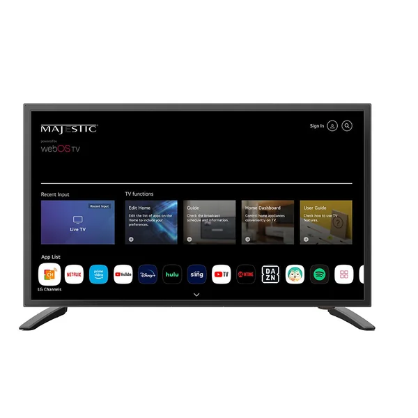 Majestic 19" 12V Smart LED TV (WebOS, Mirror Cast Bluetooth)