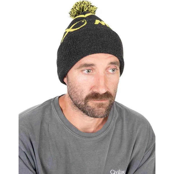 Matrix Lime & Grey Bobble Hat