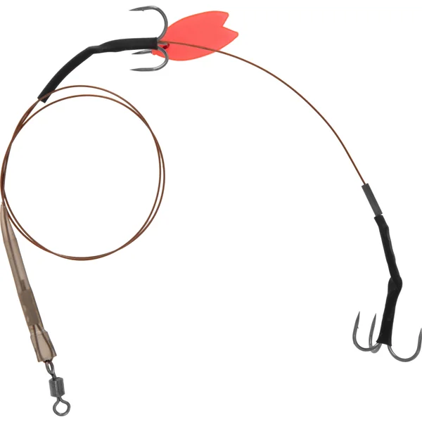 Mikado Steel Leader Predator Territory Twin Treble Deadbait Trace