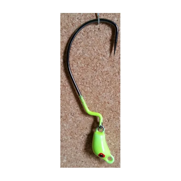Mission Fishin Swivel Head 1/2oz Chartreuse Jig Heads