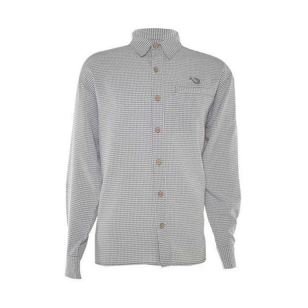 Mojo Sportswear MFS6300L Mr. Big Sport Check LS Shirt - Fog Grey - Medium