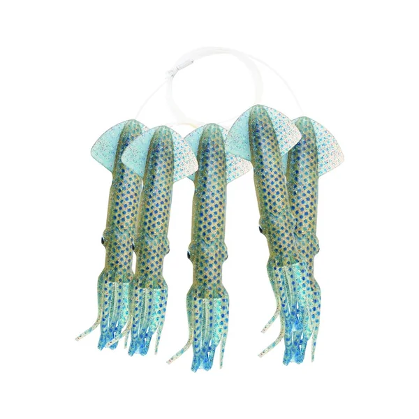 Mold Craft 6009D Squid Daisy Chains 9in Blue Metal/Flake