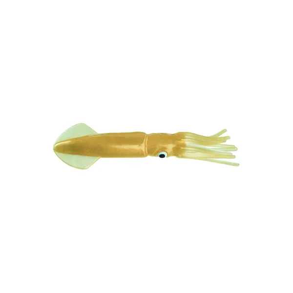 Mold Craft Squirt Squid Lure 6in Unrigged - Golden Natural Tan