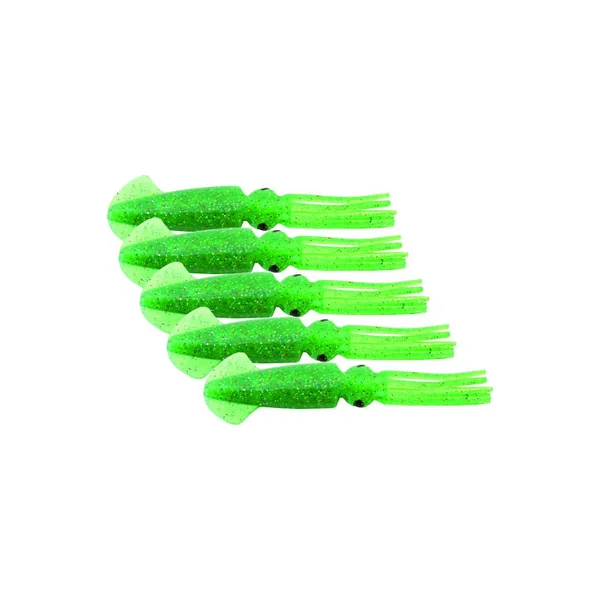 Mold Craft Squirt Squid Lure 6in Unrigged - Green