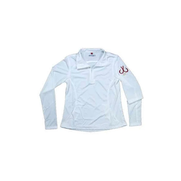 Montauk Women's Performance 1/4 Zip Shirt White - Size Large