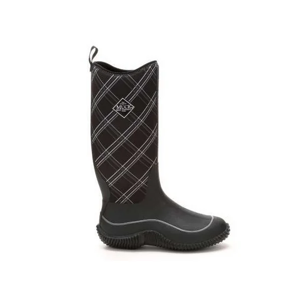Muck Boots Women's Hale Boots Black/Gray Plaid - Size W5