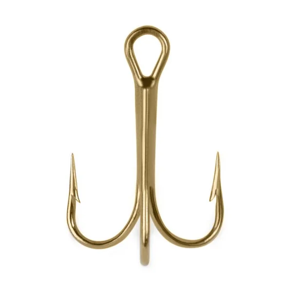 Mustad 35518 Gold Treble Hook - Size 16
