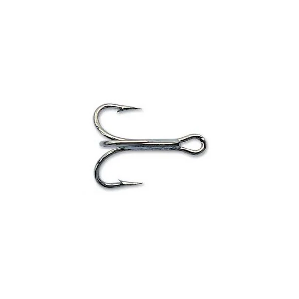 Mustad 3599C 4X Black Nickel Kingfish Treble Hook - 1,000 Pack - 6