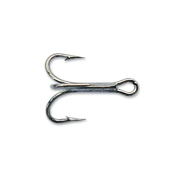 Mustad 3599C 4X Black Nickel Kingfish Treble Hook - 25 Pack - 4