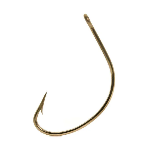 Mustad 37240-BR Bronze Wide Gap Hollow Point Hook - 3/0 - 50 Pack