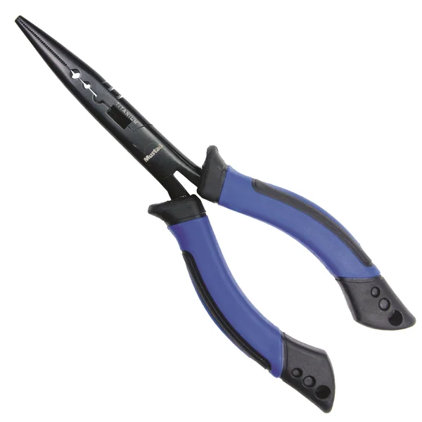 Mustad 8in Straight Nose Plier Blue