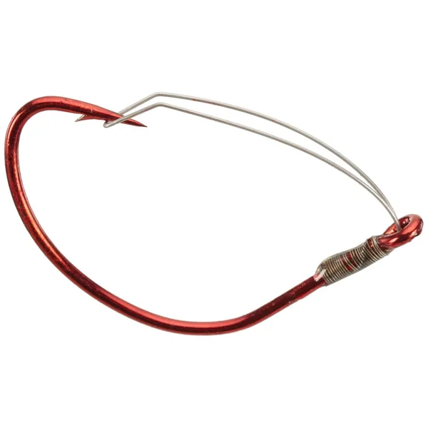 Mustad KVD Weedless Wacky Worm Hook Red