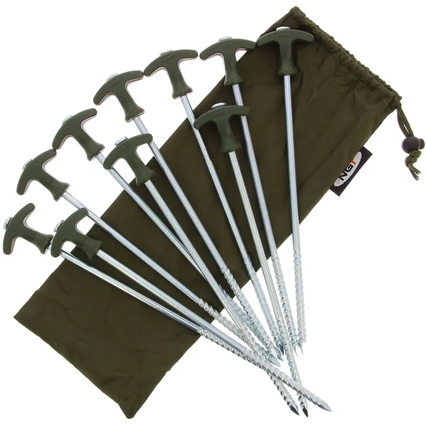 NGT Bivvy Pegs & Bag 12in 10pc
