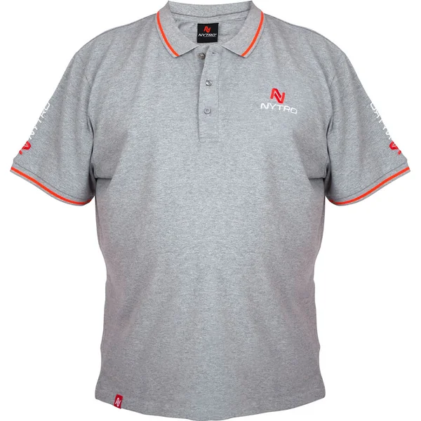 Nytro Light Marl Grey Polo Shirt