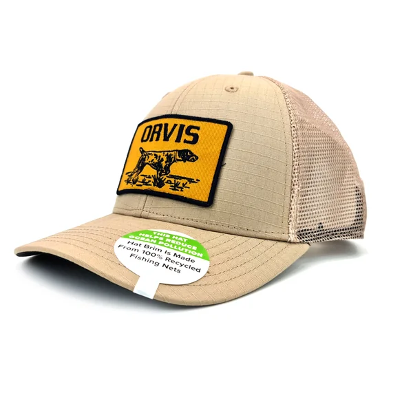 Orvis Pointer Trucker Hat Khaki