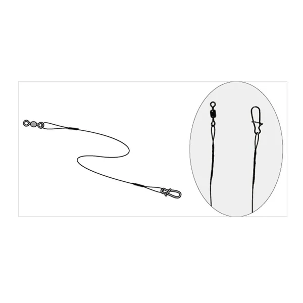 Owner 50QS Pro Wire Leader 30lb 50cm size 3