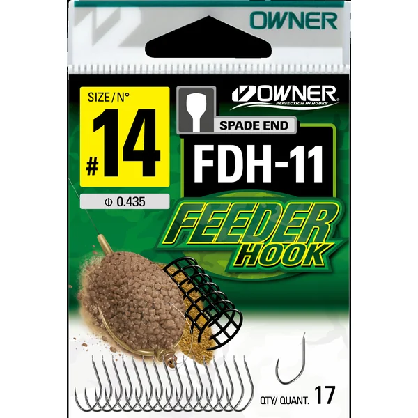 Owner FDH-11 Carp Down Eyed Strong Feeder Hook
