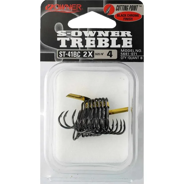 Owner ST-41BC Treble 2XStrong Black Chrome