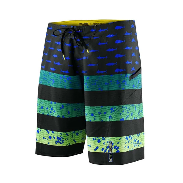 Pelagic Sharkskin Americamo Boardshort - Green 36