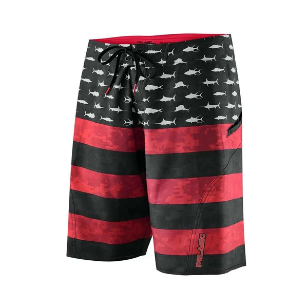 Pelagic Sharkskin Americamo Boardshort - Red 38