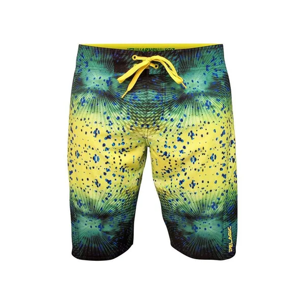 Pelagic Sharkskin Boardshorts - Psycho Dorado Green - Size 38