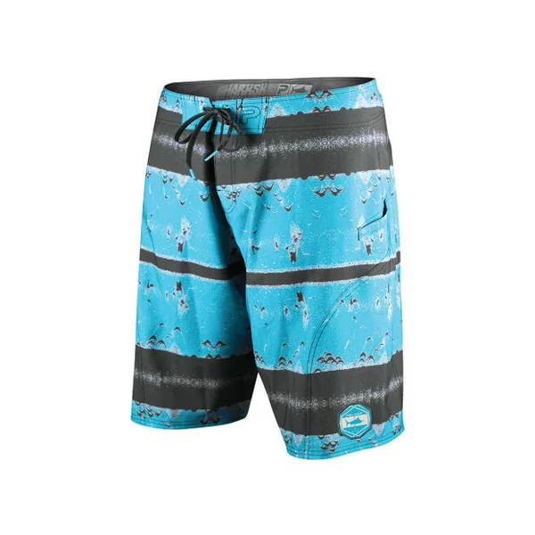 Pelagic Sharkskin Boardshorts - Sonar Stripe Grey 32